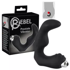 Rebel - buet prostatavibrator (svart)
