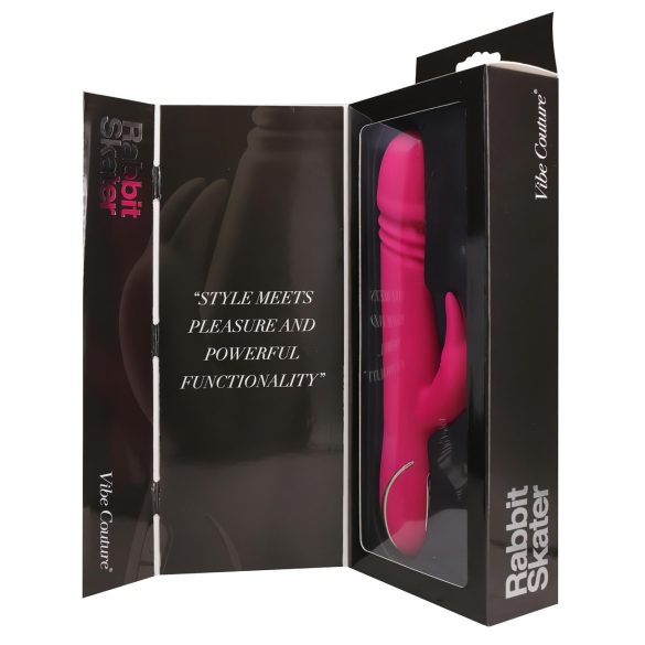 Vibe Couture Rabbit Skater - Kanin-vibrator med støt (rosa)