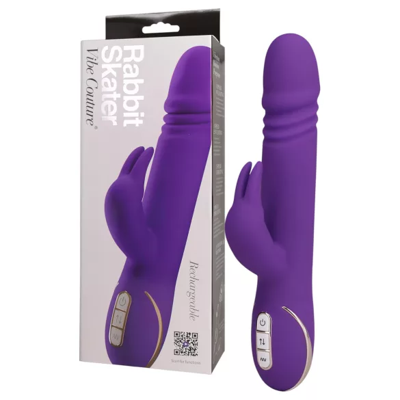 Vibe Couture Rabbit Skater - Kaninvibrator med støtende funksjon (lilla)