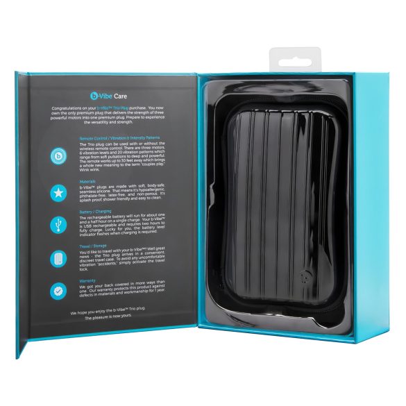 b-Vibe Novice - nybegynner analvibrator (svart)