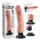 King Cock 9 sugekoppvibrator (23 cm) - naturlig