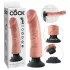 King Cock 9 sugekoppvibrator (23 cm) - naturlig
