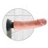 King Cock 9 sugekoppvibrator (23 cm) - naturlig