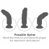 King Cock 9 sugekoppvibrator (23 cm) - naturlig