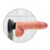 King Cock 7 sugekoppvibrator (18 cm) - naturtro