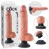 King Cock 10 sugekoppvibrator (25 cm) - naturtro