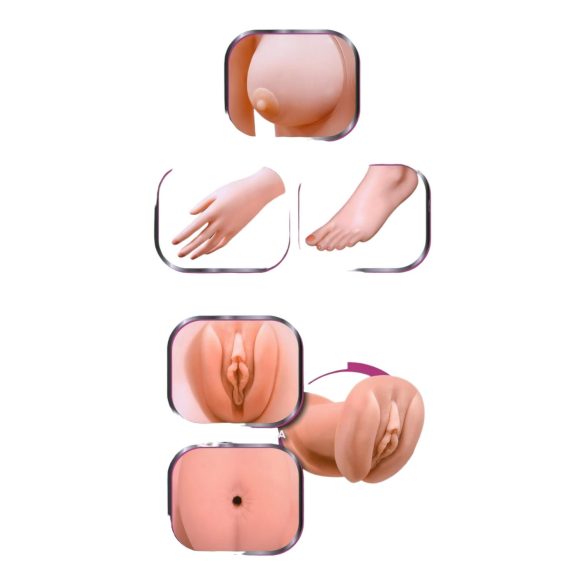 Hot Lucy - naturtro oppblåsbar kvinne