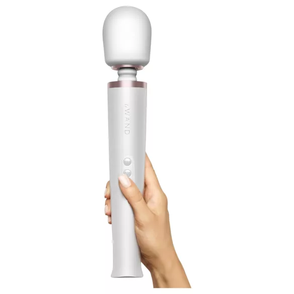 le Wand - eksklusiv, oppladbar massasjevibrator (hvit)
