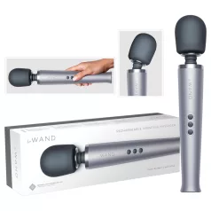 le Wand - eksklusiv oppladbar massasjevibrator (sølv)