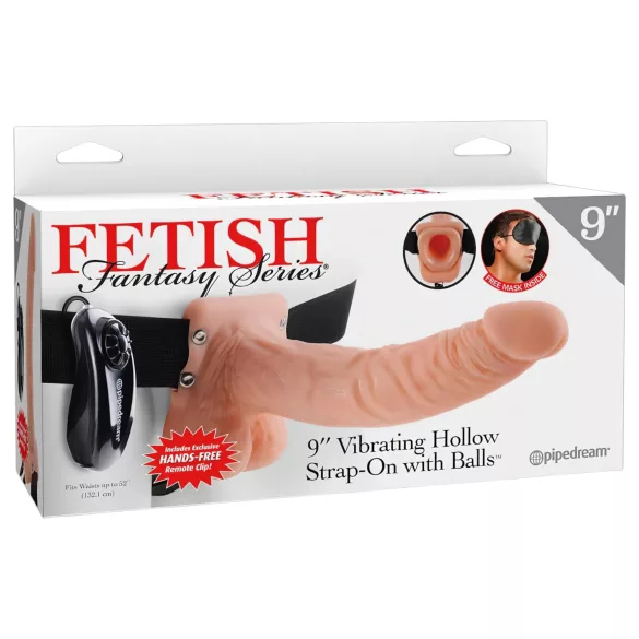 Pipedream - Fetish Strap-on 9 - påsettbar vibrator (naturell)