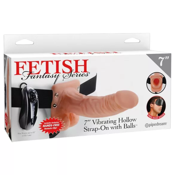 Pipedream - Fetish Strap-on 7 - påsettbar vibrator (hudfarget)