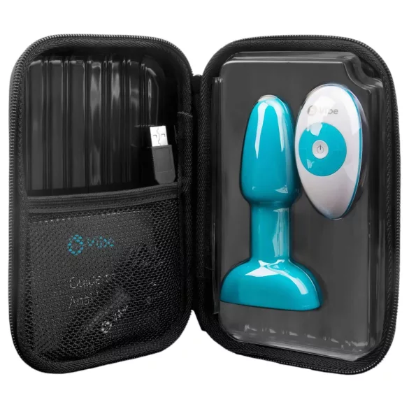 b-Vibe Rimming - roterende perlevibrator (turkis)