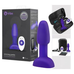   b-Vibe Rimming - roterende perlevibrator for bakdøra (lilla)