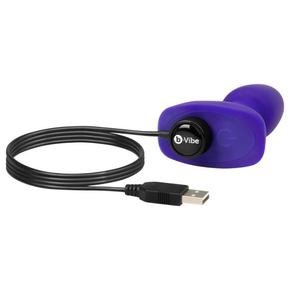 b-Vibe Rimming - roterende perlevibrator for bakdøra (lilla)