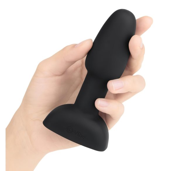 b-Vibe Rimming - roterende perleanalvibrator (svart)