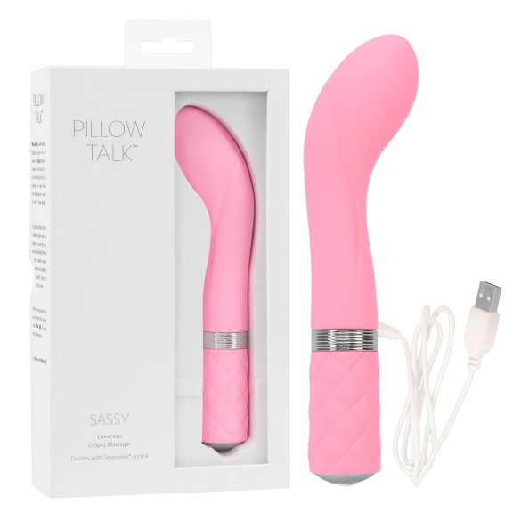 Pillow Talk Sassy - G-punktvibrator med oppladbart batteri (rosa)