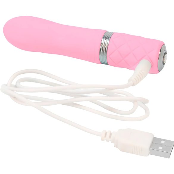 Pillow Talk Flirty - oppladbar rosa stavvibrator