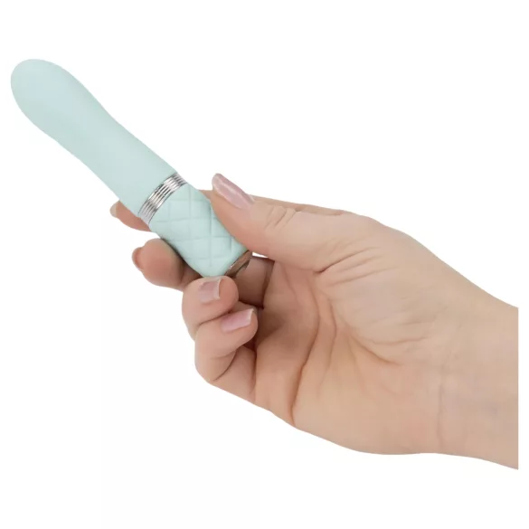 Pillow Talk Flirty – oppladbar stavvibrator (turkis)