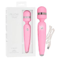 Pillow Talk Cheeky Wand - oppladbar massasjestav (rosa)