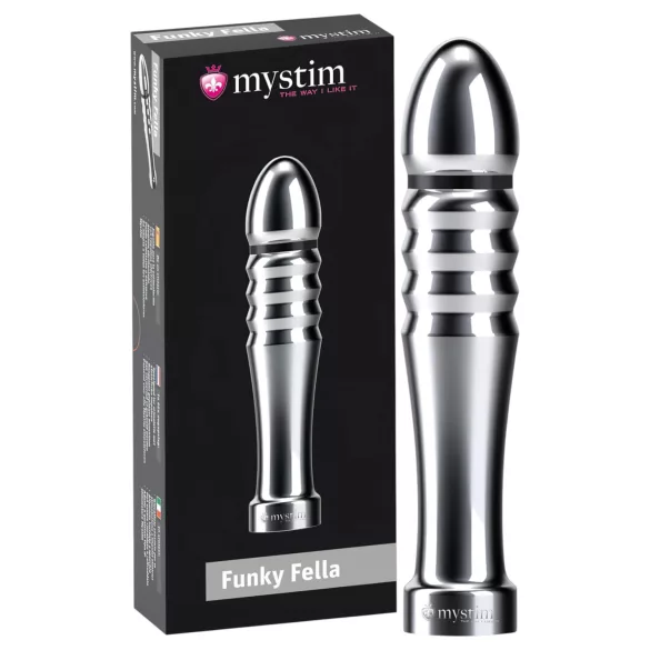 mystim Funky Fella - rillet elektro-dildo