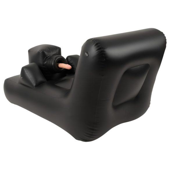 Mørk Magi - batteridrevet sexmaskin med seng (svart)