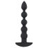 Black Velvet - 5 perlers analt vibrator (svart)