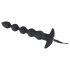 Black Velvet - 5 perlers analt vibrator (svart)