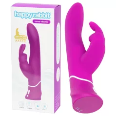  Happyrabbit Curve - vanntett klitorisvibrator med arm (lilla)