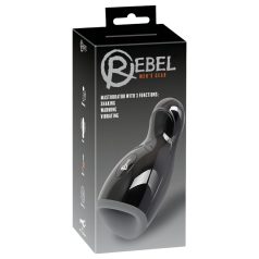 Rebel - oppvarmet, vibrerende, opp-og-ned bevegelig masturbator (svart)   Rebel - oppvarmet, vibrerende, opp-og-ned bevegelig masturbator (svart)