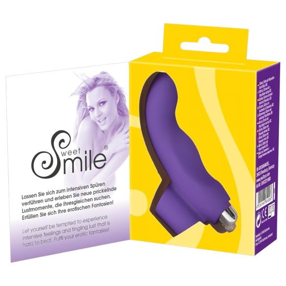 SMILE Finger - bølgete silikon finger-vibrator (lilla)