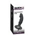 Black Velvet - oppladbar analvibrator med penis (svart)