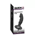 Black Velvet - oppladbar analvibrator med penis (svart)