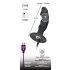 Black Velvet - oppladbar analvibrator med penis (svart)