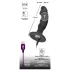 Black Velvet - oppladbar analvibrator med penis (svart)