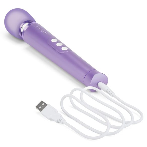 Le Wand Petite - eksklusiv, oppladbar massasjevibrator (lilla)