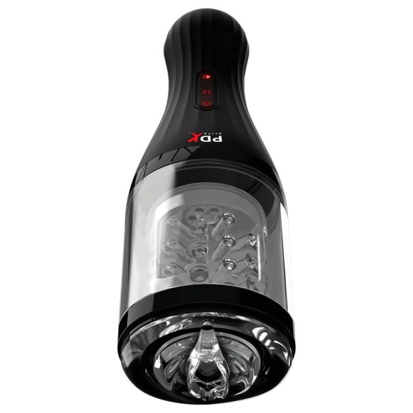 PDX Elite Rotobator - kunstig vagina (gjennomsiktig-svart)