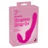You2Toys - Double2Teaser - påsettbar vibrator uten feste/rem (rosa)