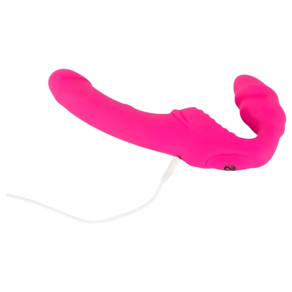 You2Toys - Double2Teaser - påsettbar vibrator uten feste/rem (rosa)