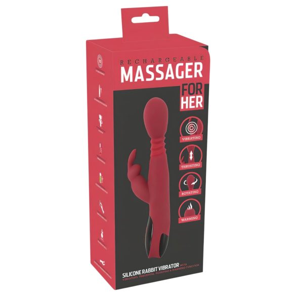You2Toys Massasjestav - Varmende G-punktvibrator (rød)