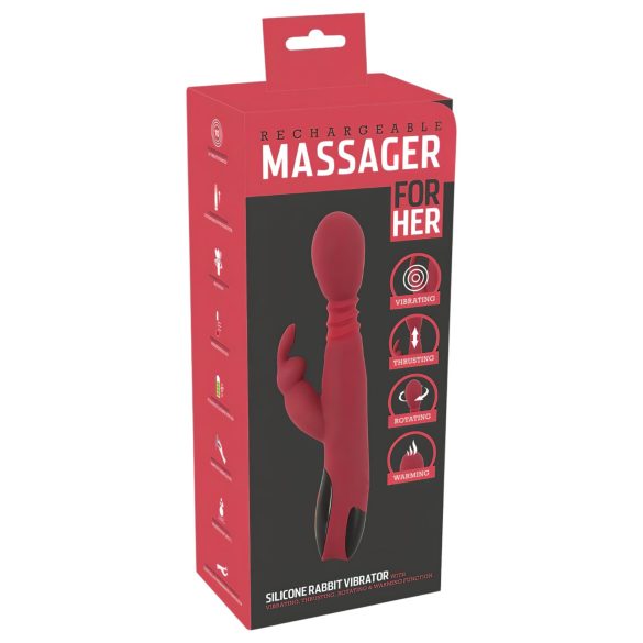 You2Toys Massasjestav - Varmende G-punktvibrator (rød)