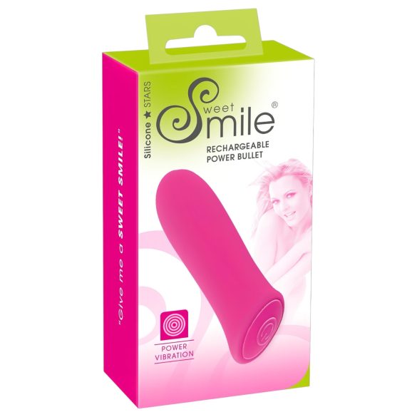 SMILE Power Bullet - oppladbar, ekstra kraftig mini-vibrator (rosa)