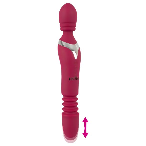 Javida Thrusting - 3-i-1 massasjevibrator (rød)