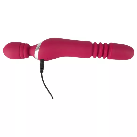 Javida Thrusting - 3-i-1 massasjevibrator (rød)