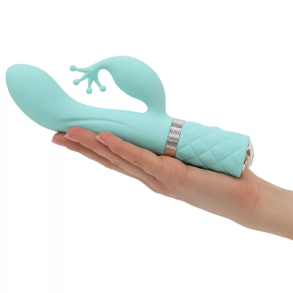 Pillow Talk Kinky - oppladbar G-punkt-vibrator med 2 motorer (turkis)