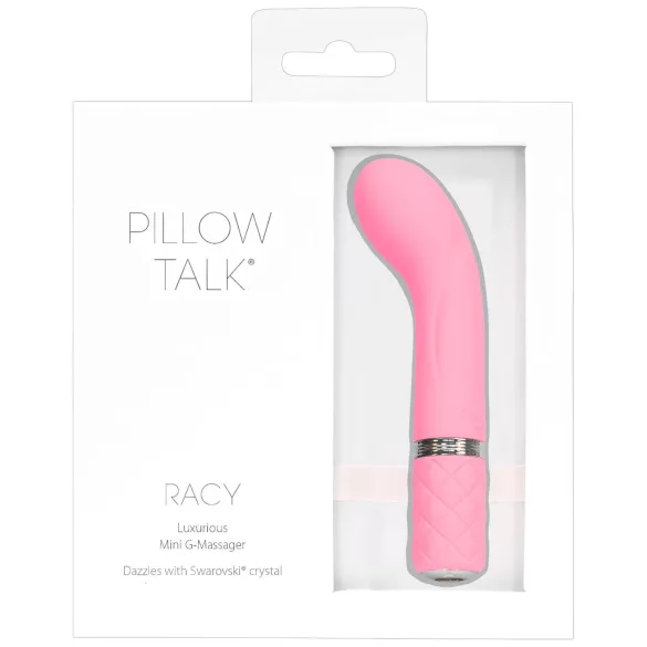 Pillow Talk Racy - oppladbar, smal G-punktvibrator (rosa)