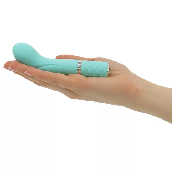 Pillow Talk Racy - oppladbar, slank G-punkt-vibrator (turkis)