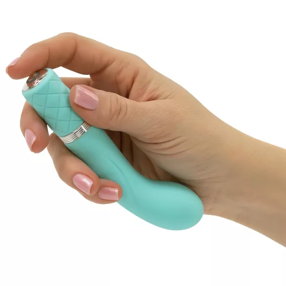 Pillow Talk Racy - oppladbar, slank G-punkt-vibrator (turkis)