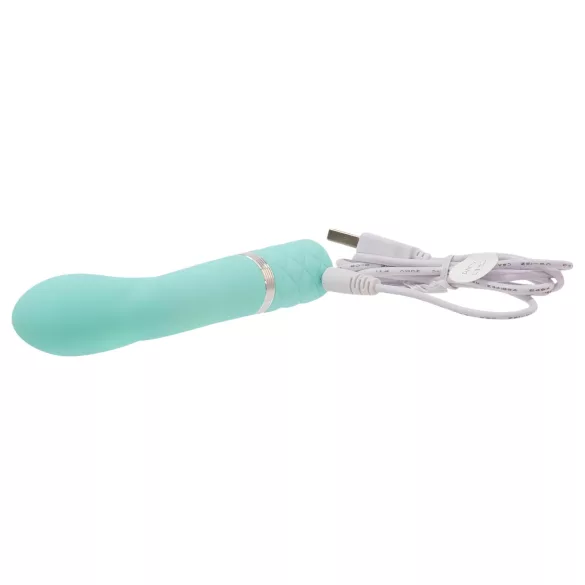 Pillow Talk Racy - oppladbar, slank G-punkt-vibrator (turkis)