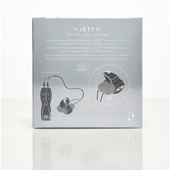 HOT Octopuss JETT - 2-motors penishodetvibrator (svart)