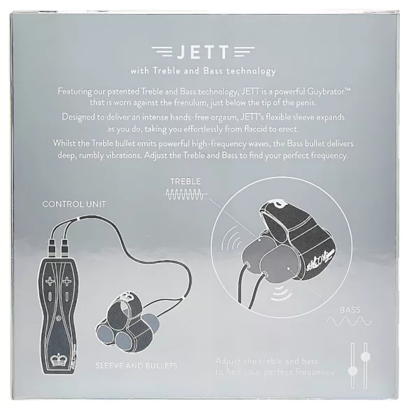 HOT Octopuss JETT - 2-motors penishodetvibrator (svart)